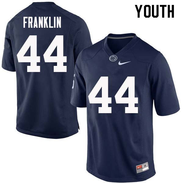 NCAA Nike Youth Penn State Nittany Lions Brailyn Franklin #44 College Football Authentic Navy Stitched Jersey VFC0098CJ